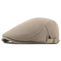 Men's Hollow Mesh Beret Cap with Adjustable Buckle